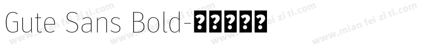 Gute Sans Bold字体转换